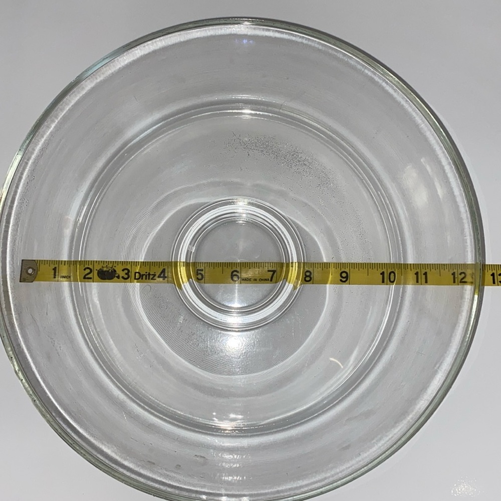 BEAUTIFUL Chip or Bread Serving Bowl with Ridge for Dip Bowl